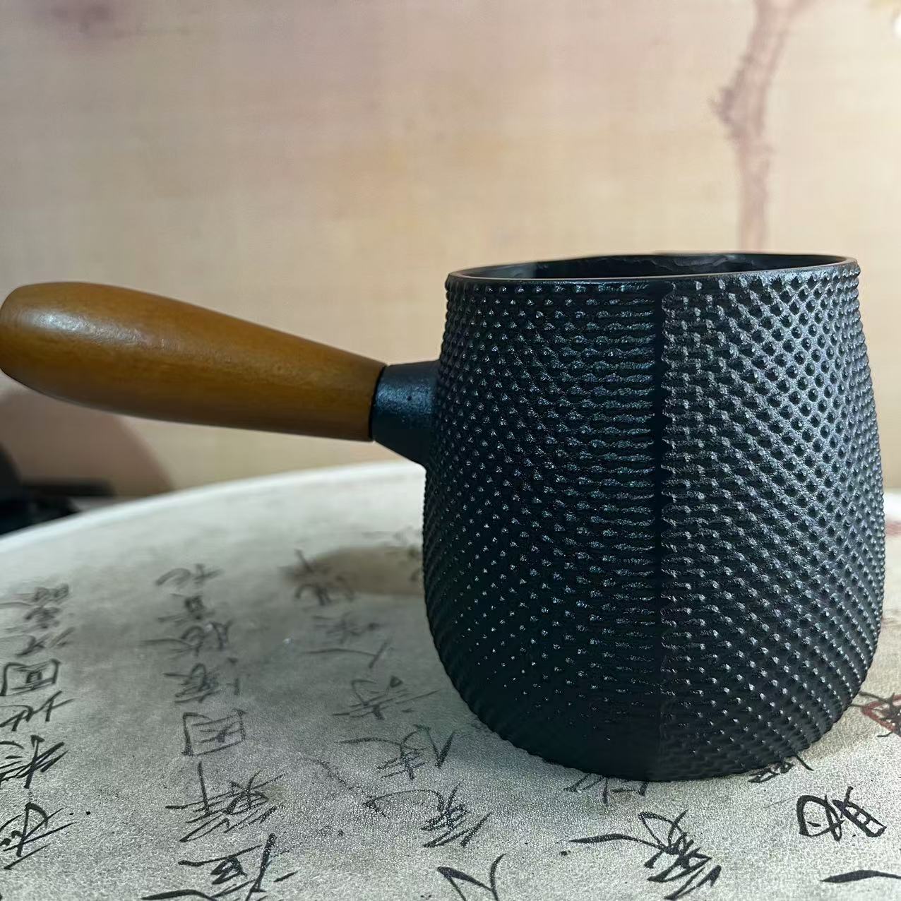 {小丁罐罐壶}侧把壶铸铁壶烧水壶无涂层茶壶