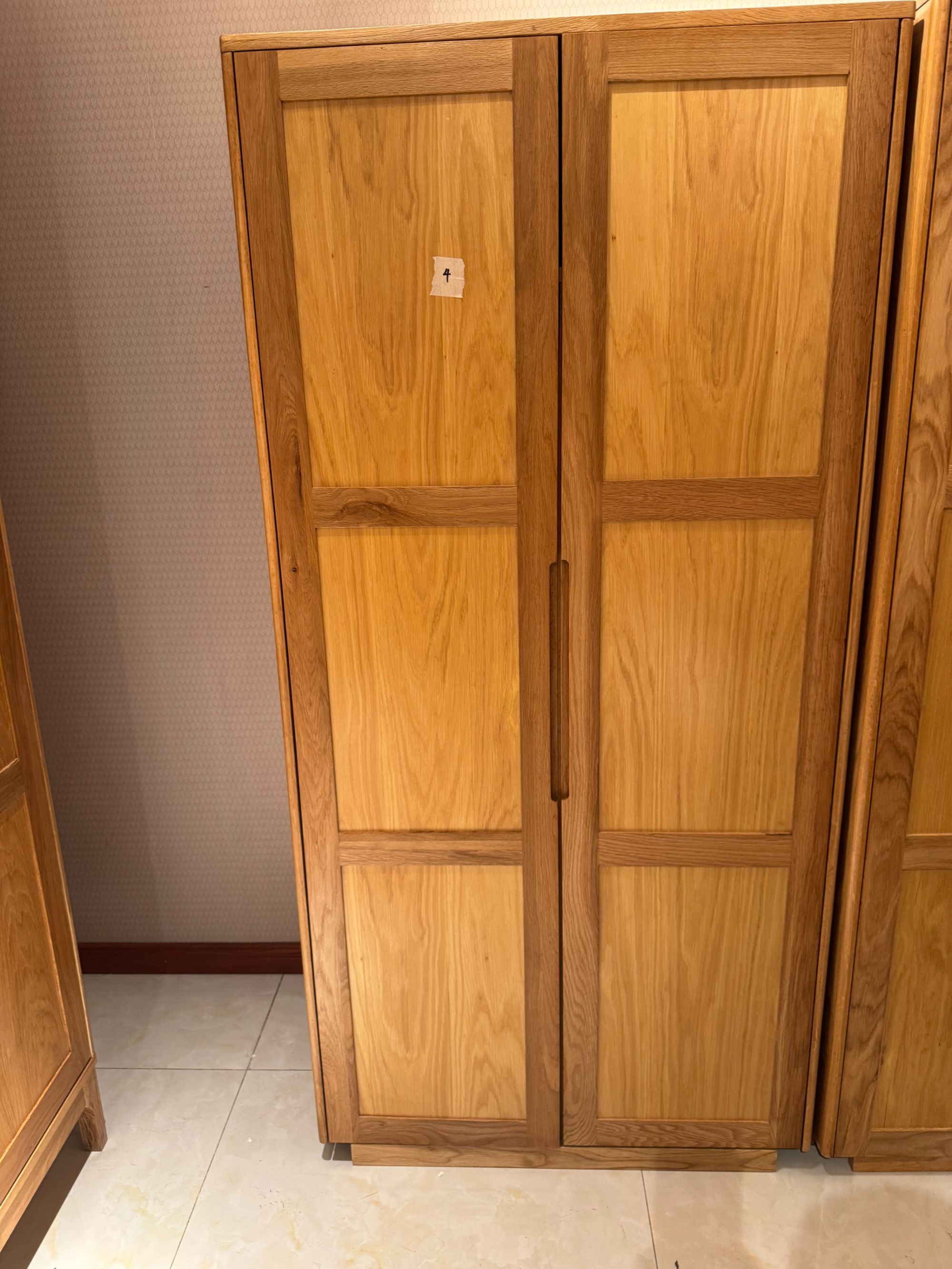 进口白橡木实木衣柜储物柜