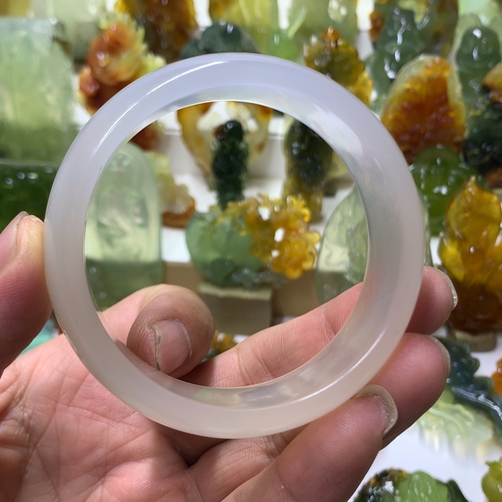 蛇纹石玉珠宝半成品未镶嵌