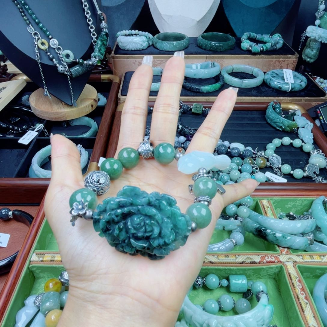 简****未镶嵌手链翡翠翡翠手链