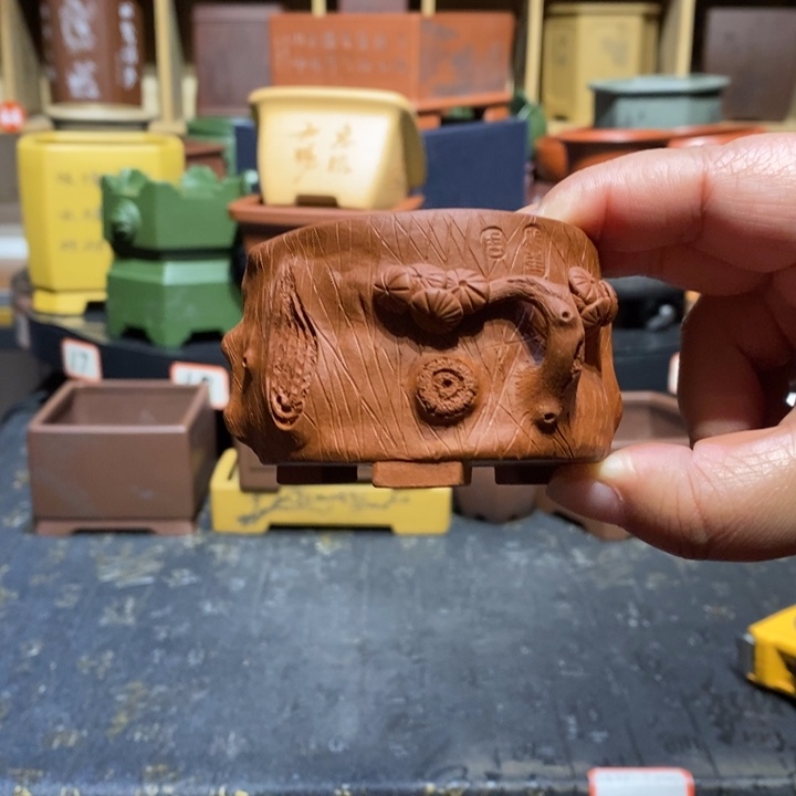 紫砂花盆静**止紫砂文化