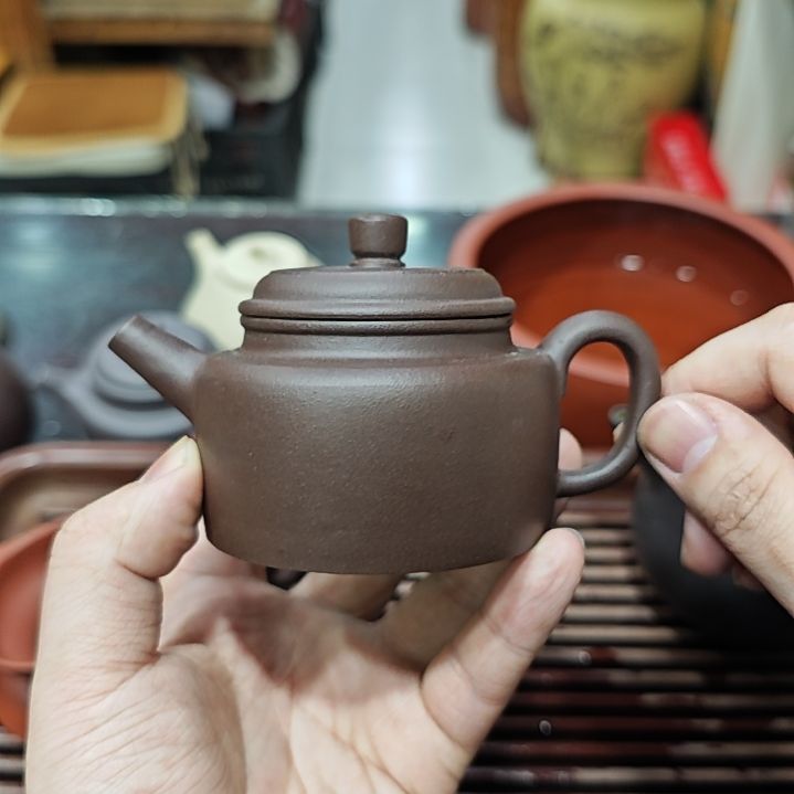 紫砂茶壶紫泥内推德中160