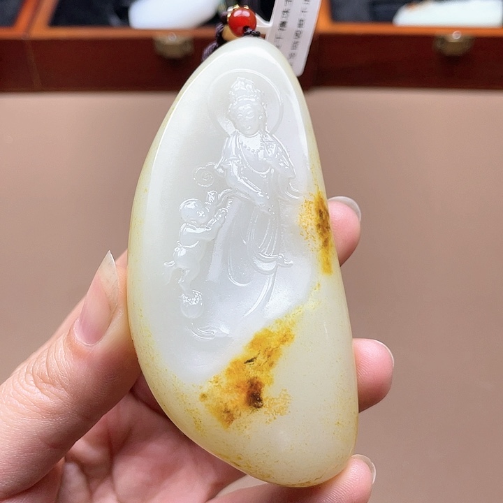 和田玉挂件未镶嵌F