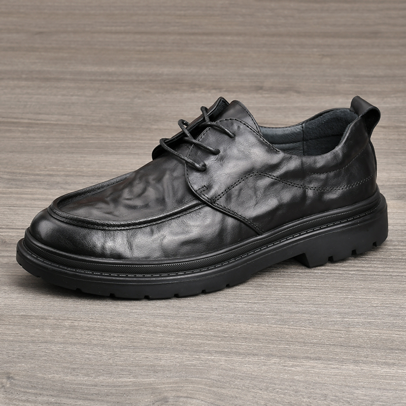 男士真皮商务皮鞋真皮头层牛皮西装工作鞋潮流百搭皮鞋男外贸新款
