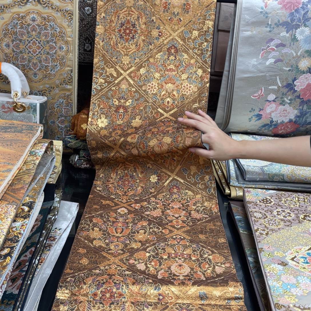 织绣唐锦桑蚕丝正绢面料 