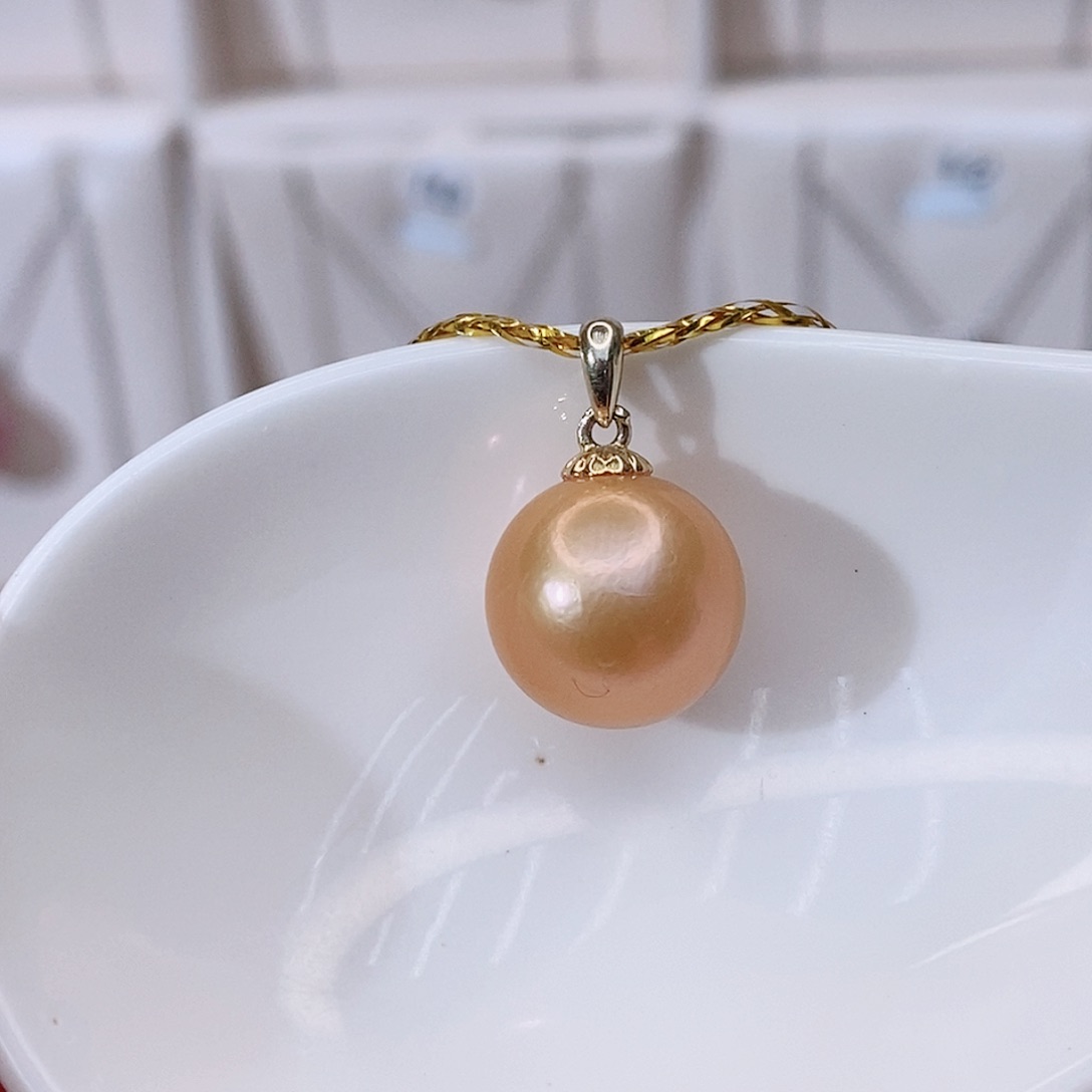 颈饰银S925镶嵌淡水珍珠