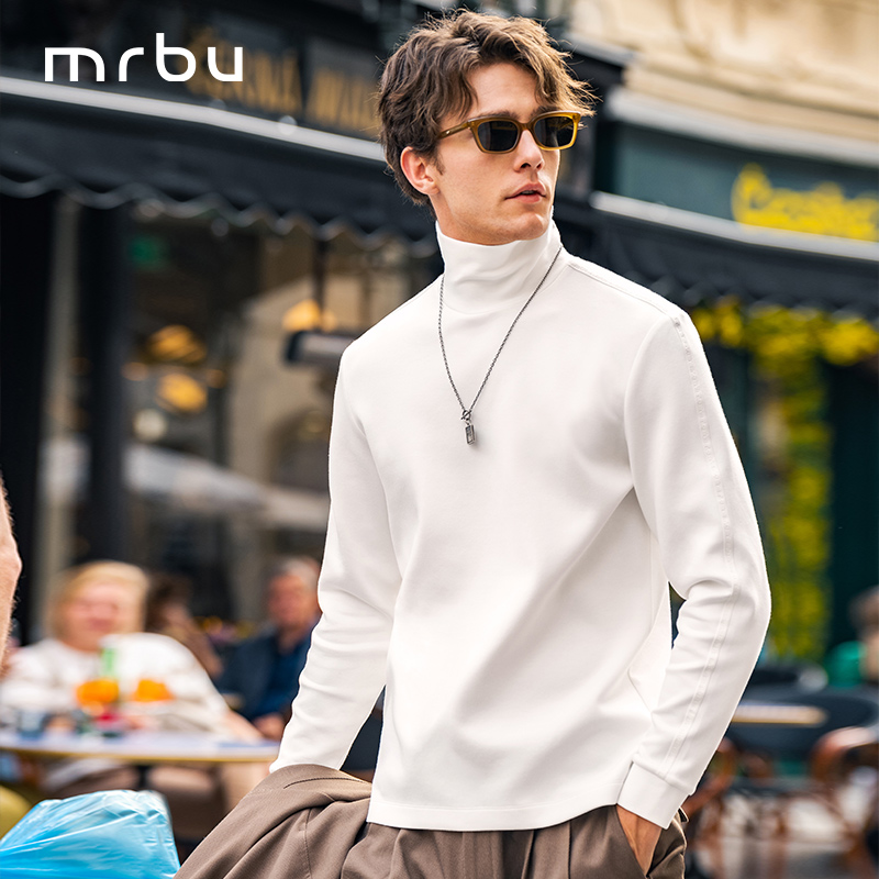 【热胆-高领】Mr.Bu布先生男士内搭T恤秋冬厚款长袖打底KT15770合集
