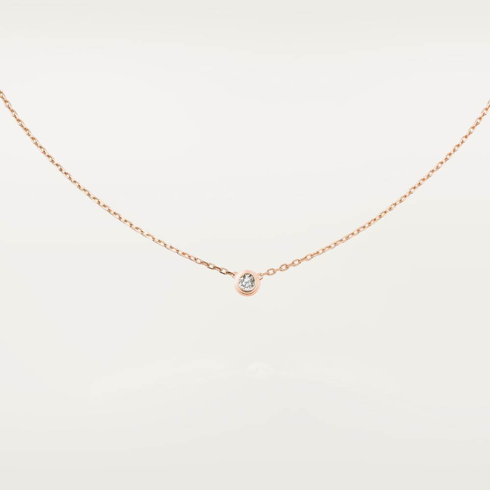 99新 Cartier/卡地亚 Cartier d'Amour18K金 飞碟18分钻 项链大号