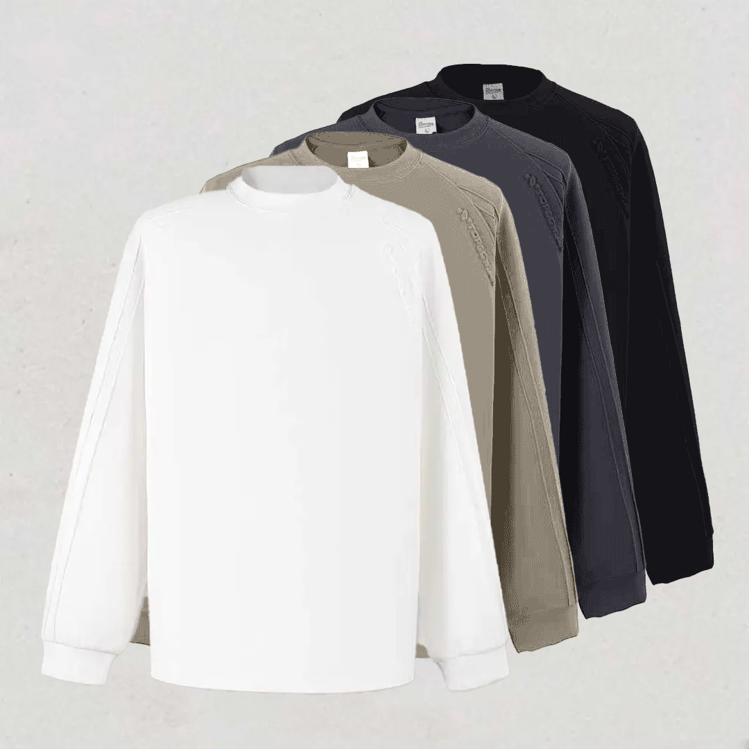 男士秋冬打底卫衣四面弹圆领内搭保暖上衣长袖18013