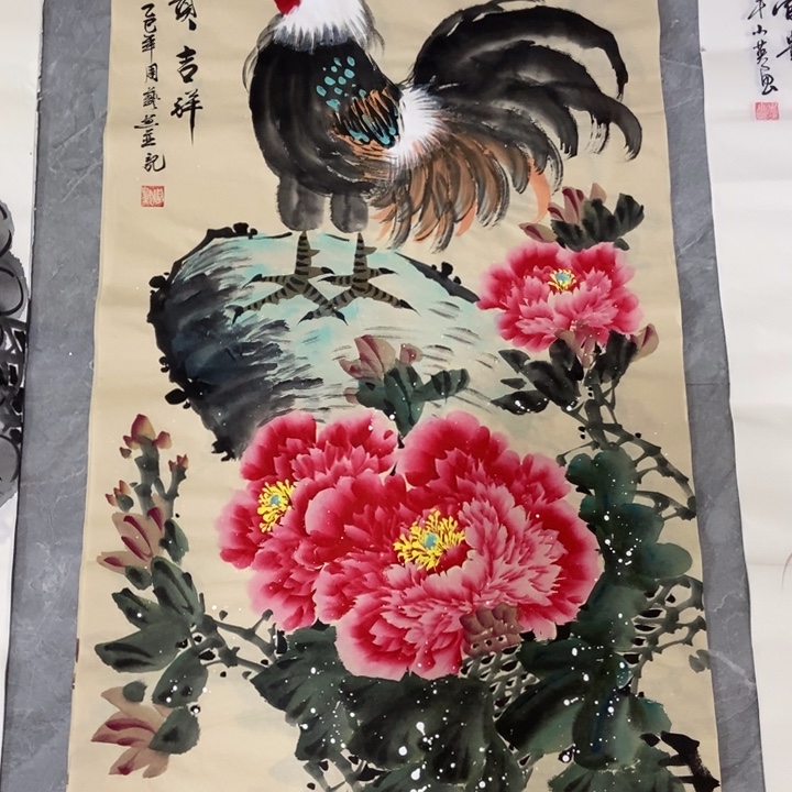 枕书斋画廊的直播间