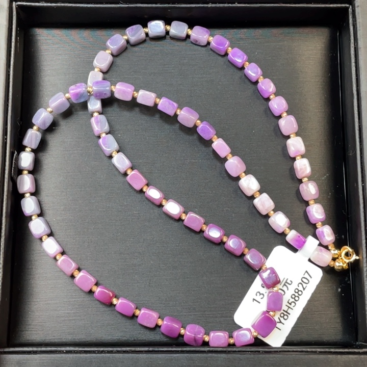 苏纪石（舒俱来）项链18K金镶嵌