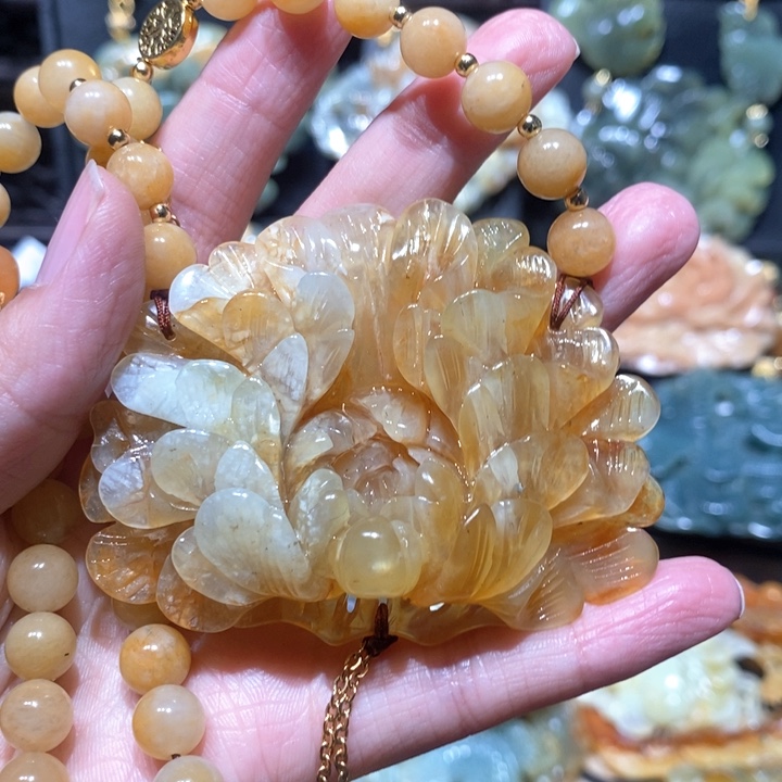 岫玉毛衣链未镶嵌