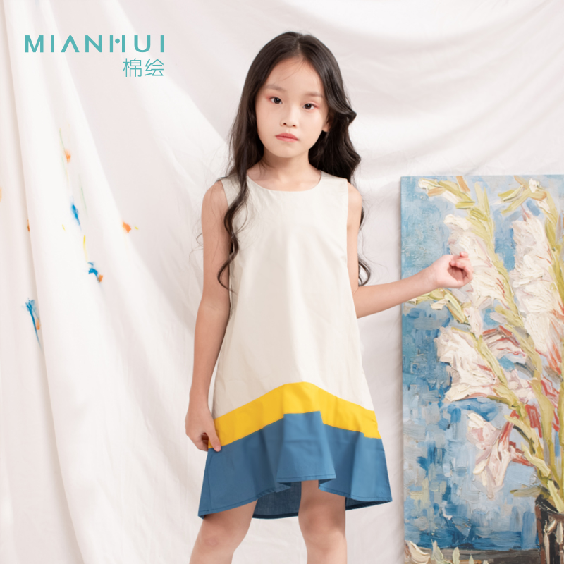 童装夏款梭织棉连衣裙3012031