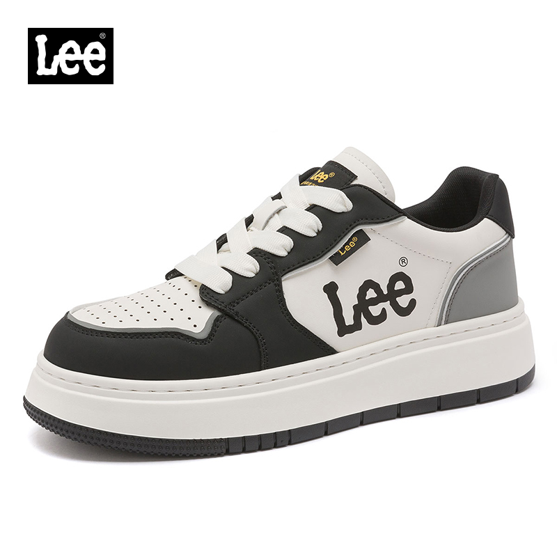 Lee板鞋厚底增高休闲板鞋小白鞋百搭时尚鞋子夏季潮流百搭男鞋