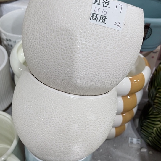 多肉绿植陶瓷花盆9.9包邮，有孔