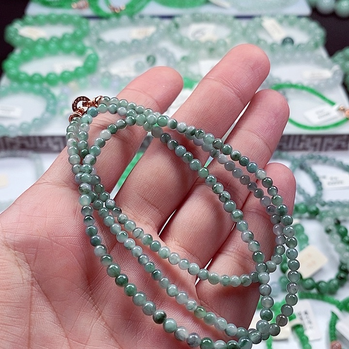 翡翠手链未镶嵌卡3+