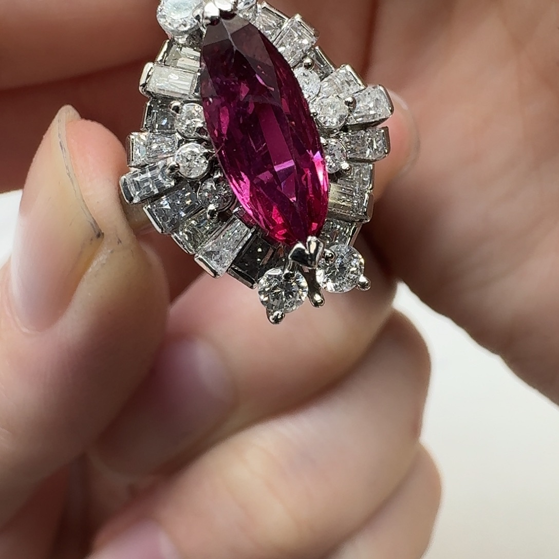 未镶嵌戒指红宝石