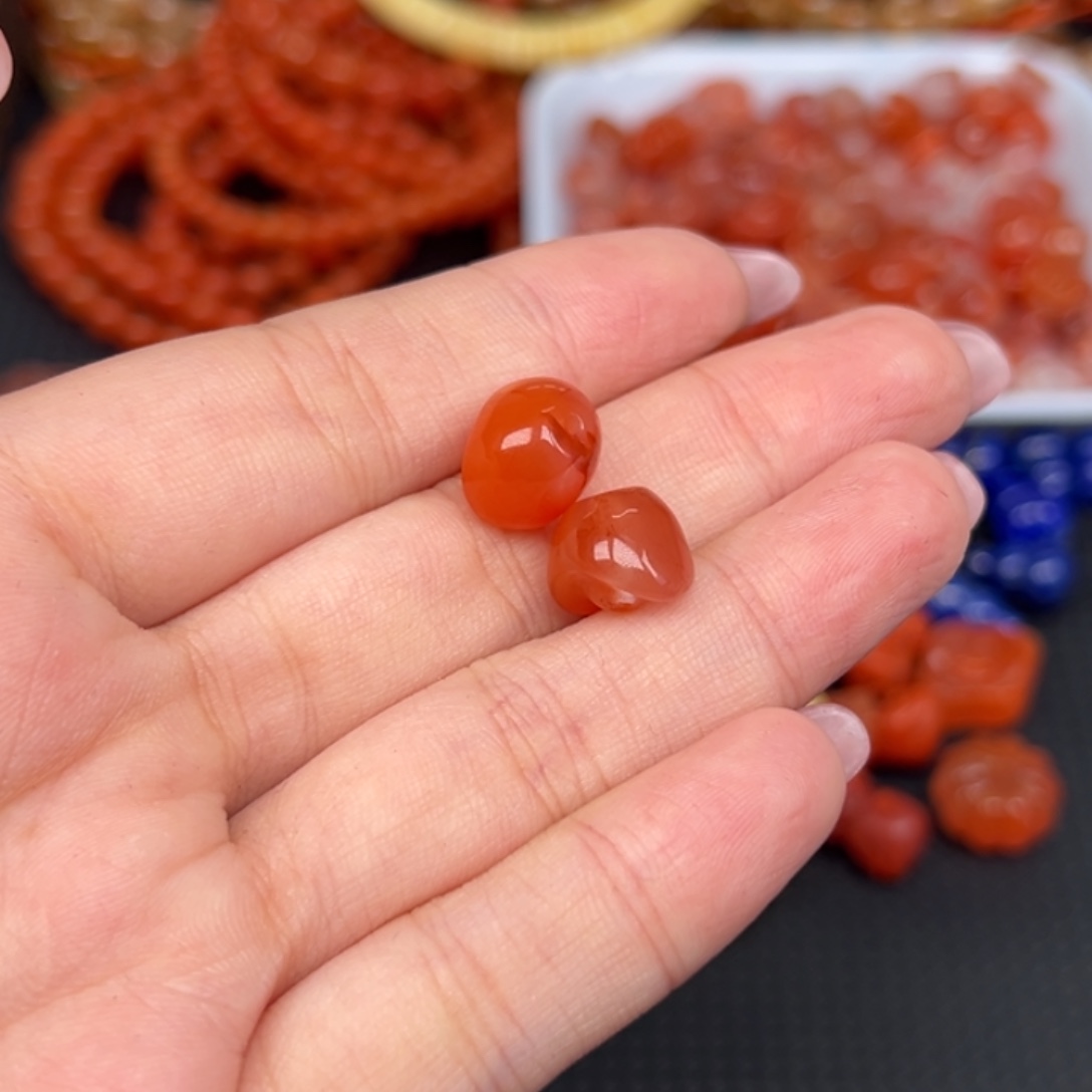 雨***铃南红玛瑙未镶嵌吊坠(不含链)