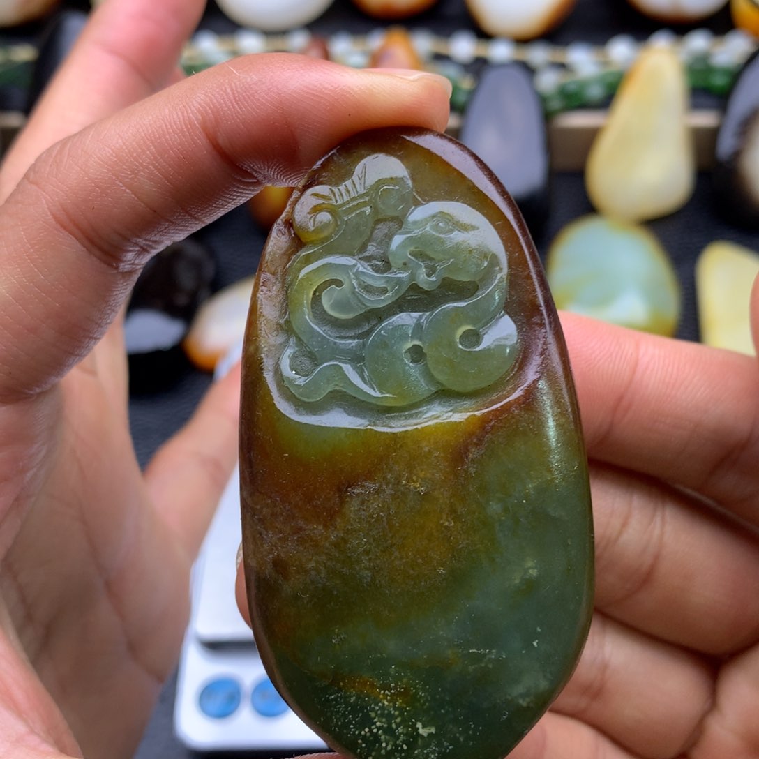 和田玉挂件未镶嵌