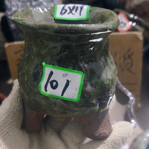 红陶粗陶花盆手工