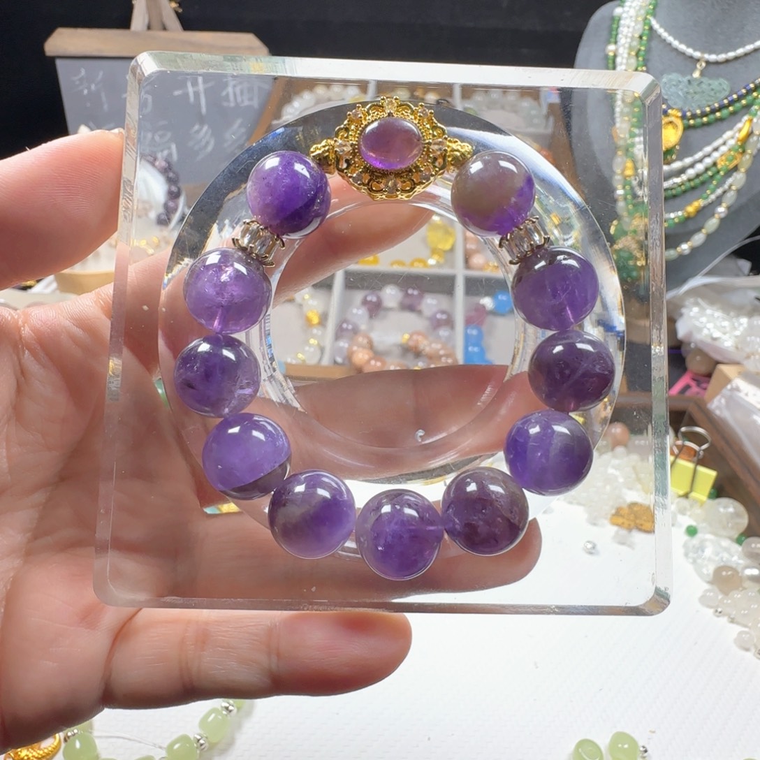 0月光石/天河石/长石（处理）水晶手串设计款式