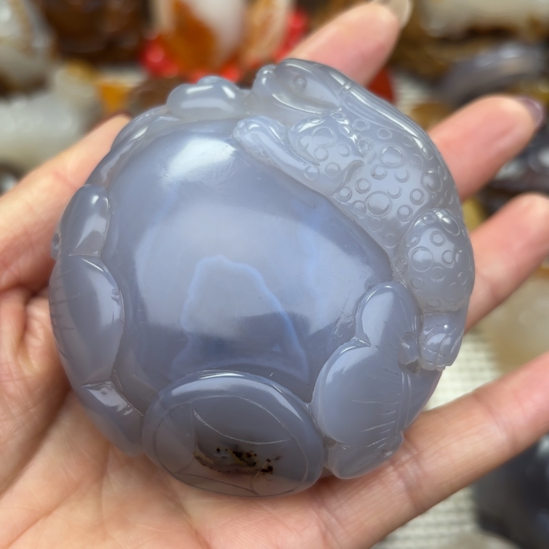 未镶嵌把件玛瑙/玉髓风****复