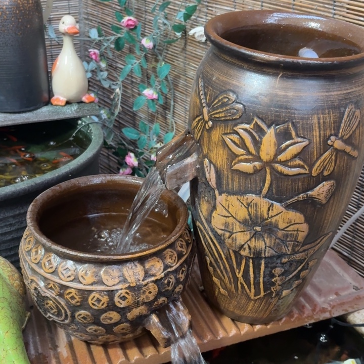 粗陶口径19/39，20/16➕15W水泵➕水管➕过滤棉