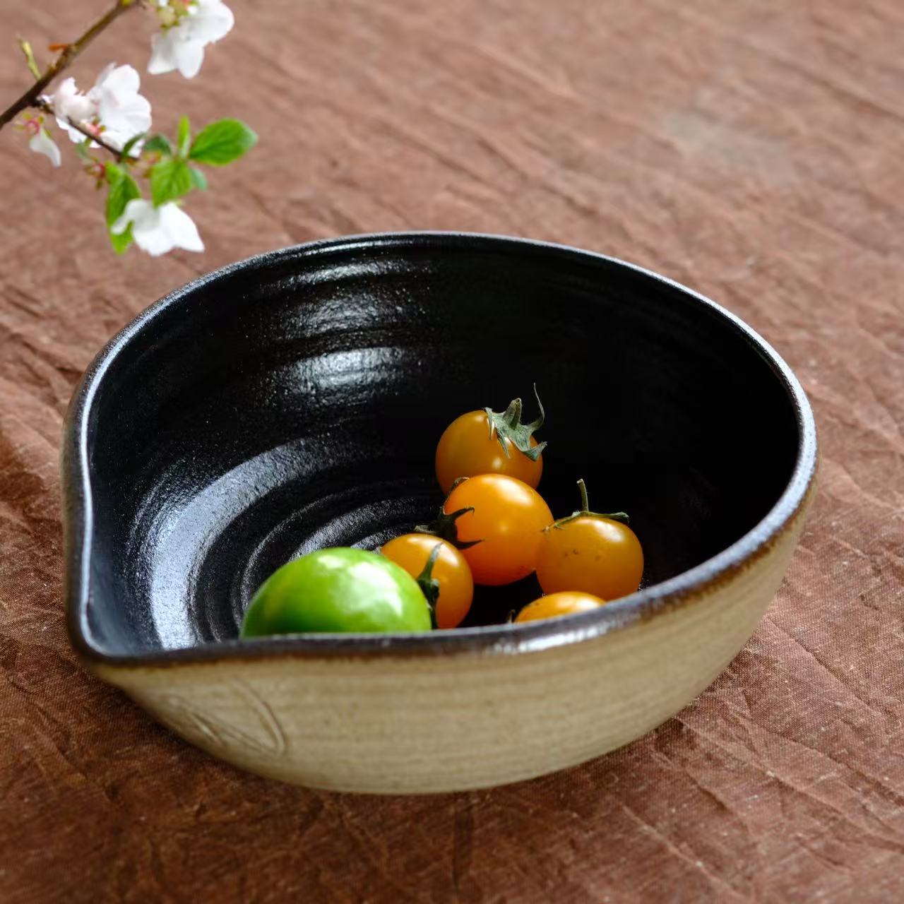 小喜宅 澜夜水滴大碗（16.5x19cm）