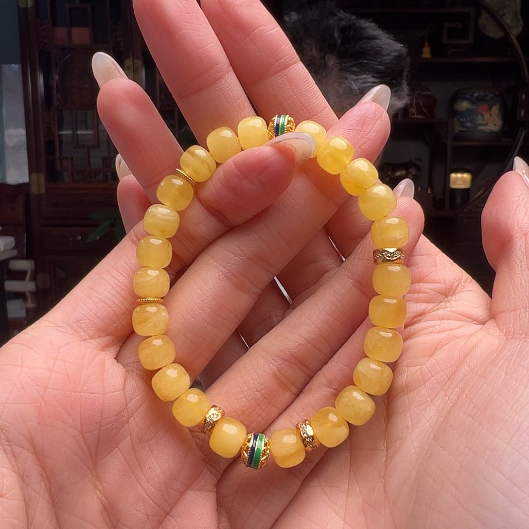 琥珀裸石未镶嵌THL040。7mm