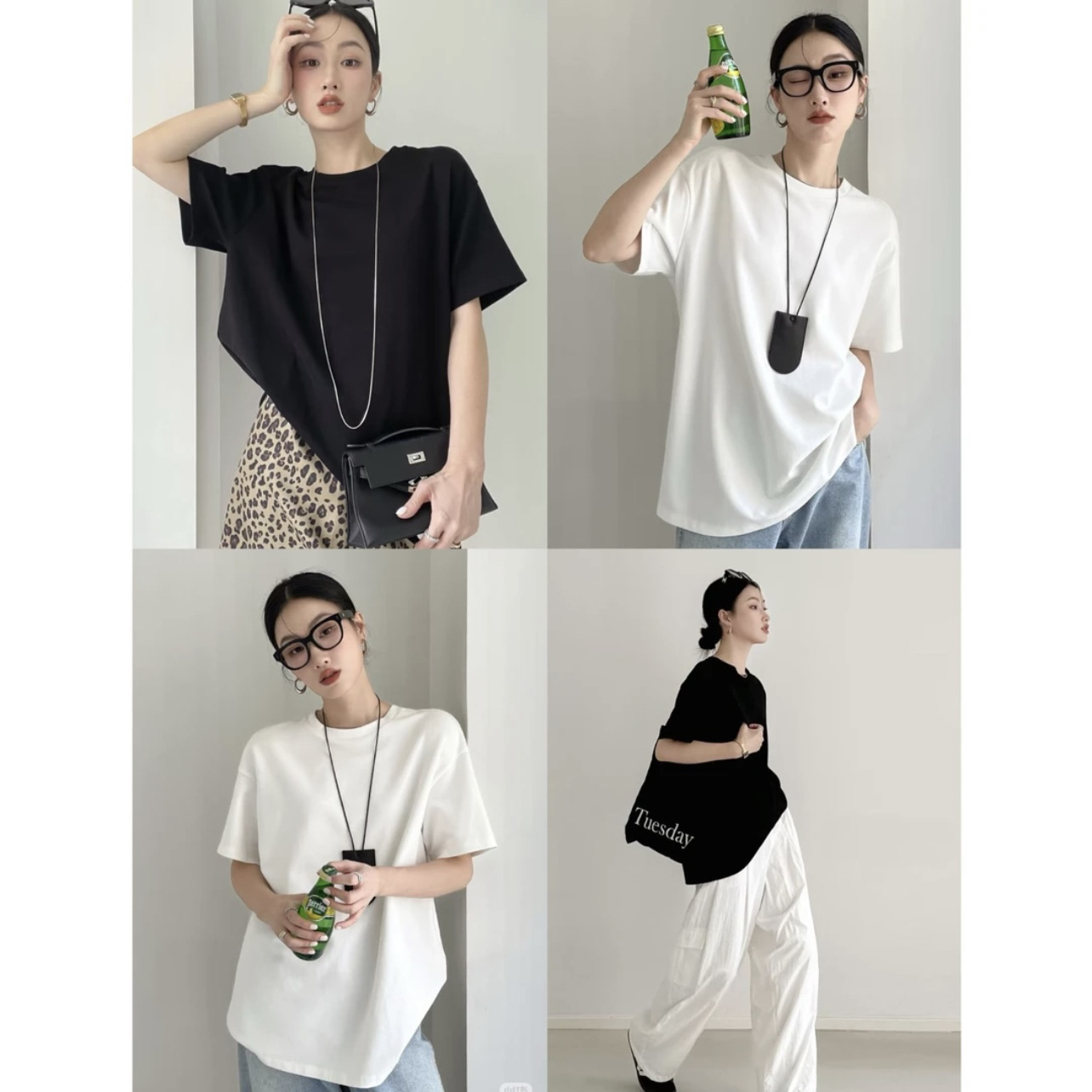 阿玛施2025夏季新品百搭短袖上衣宽松休闲风基础款T恤女装530136