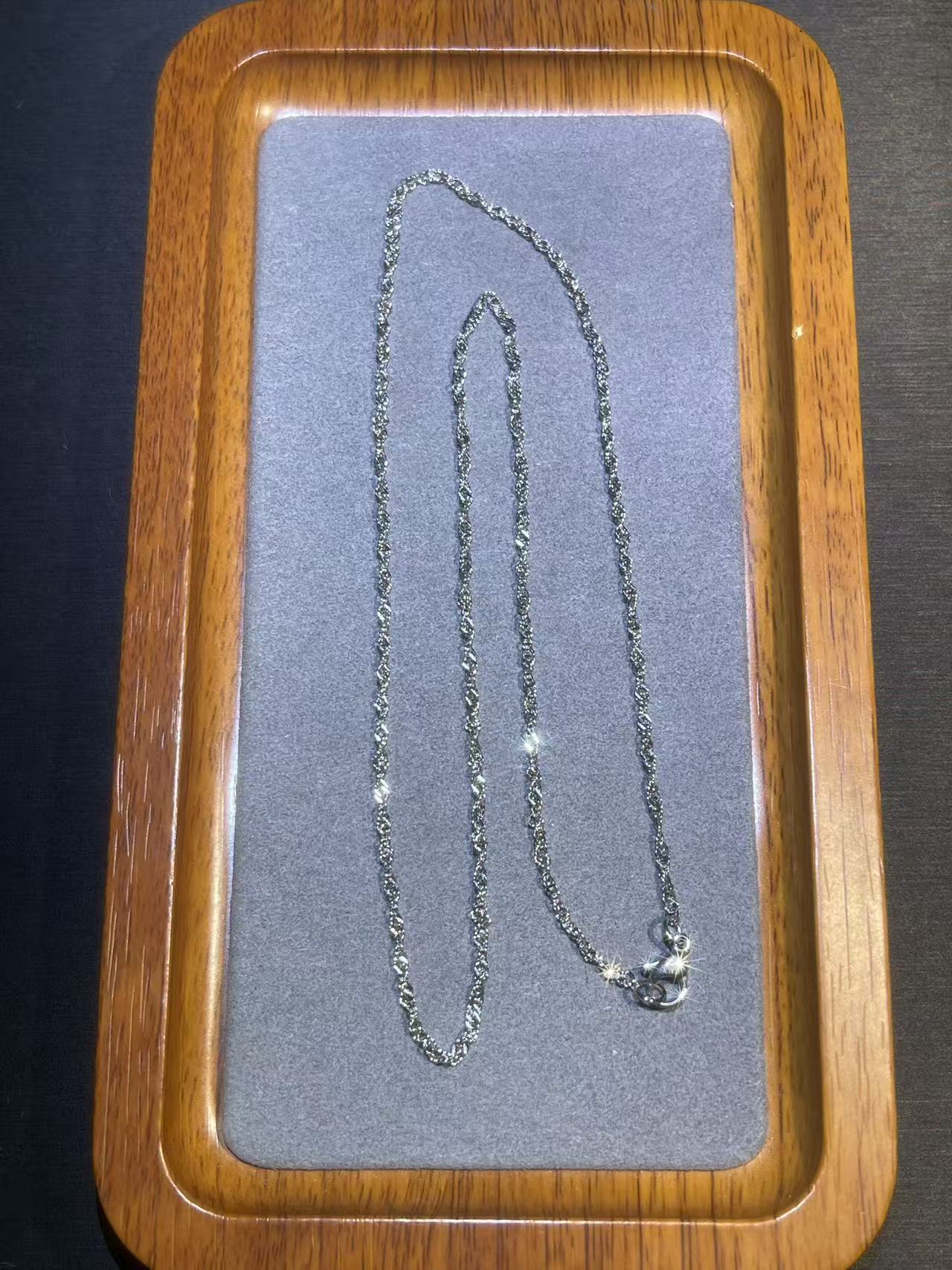 a9393白色水波纹链多样性发货