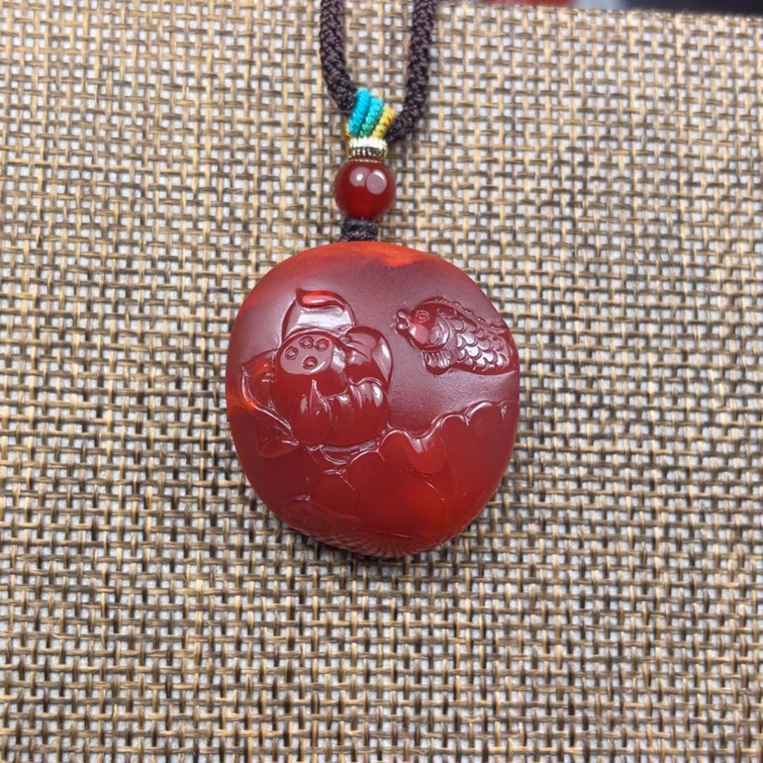 【闪购商品】南红玛瑙吊坠(赠链)未镶嵌