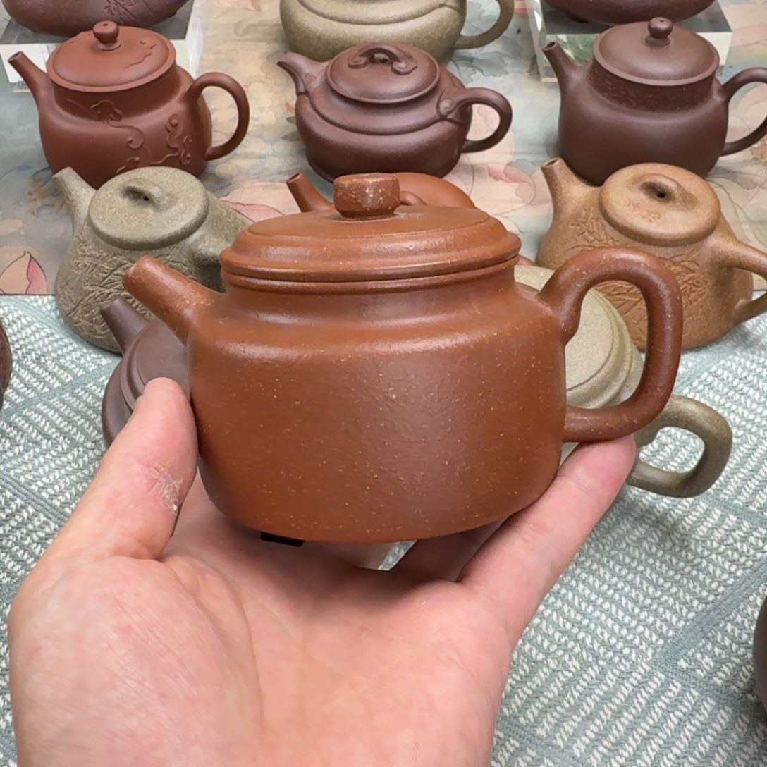茶壶紫砂微瑕 德中 红降坡 240cc