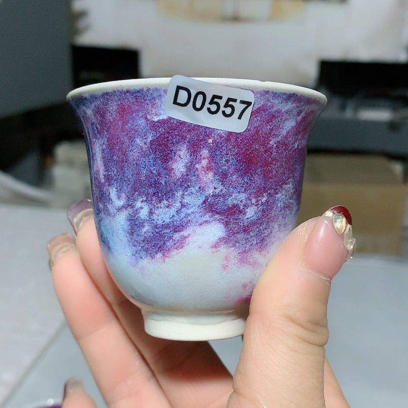 【闪购商品】微瑕钧瓷主人杯摆件工艺品