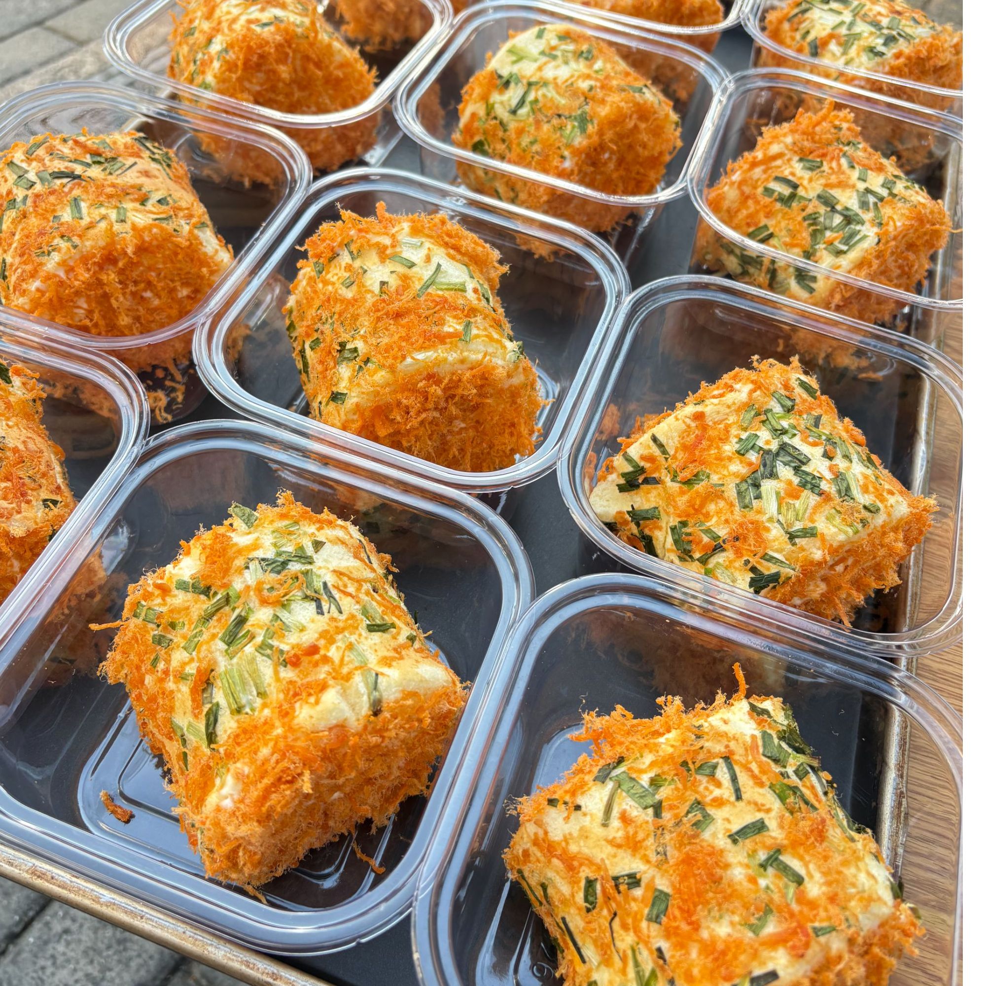 #孙小沫#香葱肉松蛋糕卷2个+芋泥肉松蛋糕卷2个