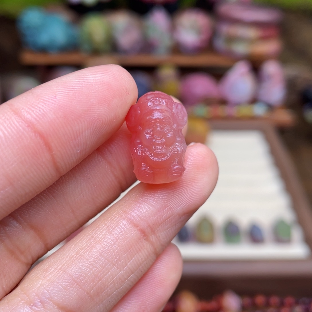 玛瑙/玉髓珠宝半成品未镶嵌长*盐源玛瑙财神