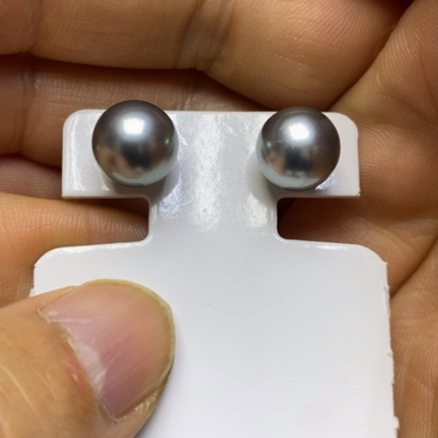 琪***@18K金镶嵌耳饰海水珍珠