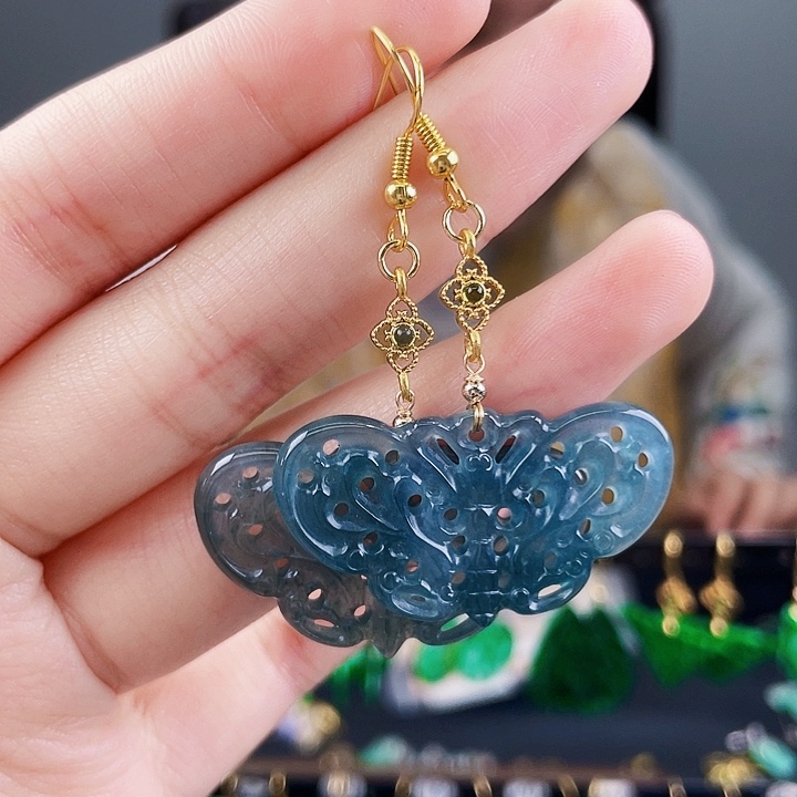 翡翠耳饰未镶嵌饰品