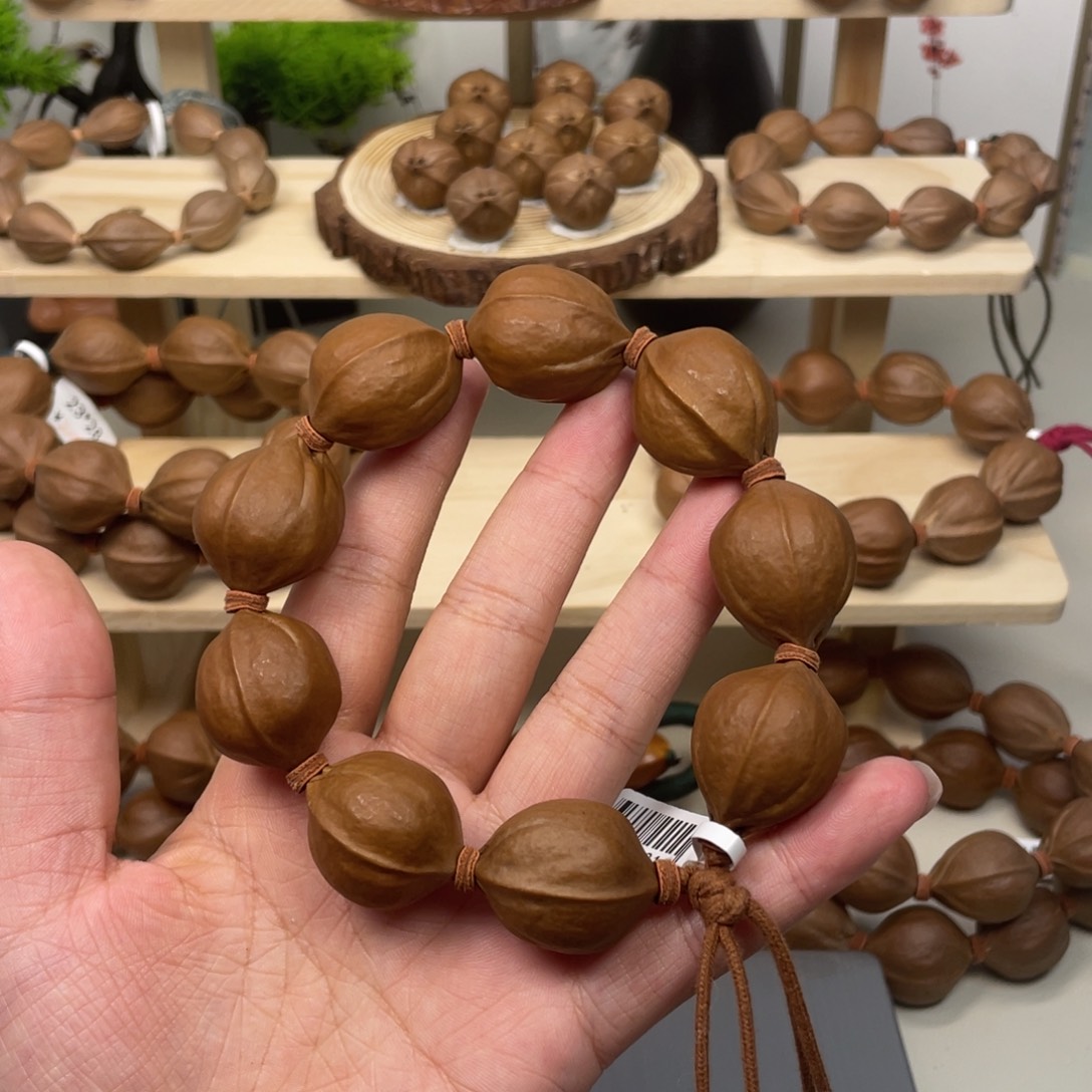 收***藏橄榄核手串/手链22*28梅林铁核