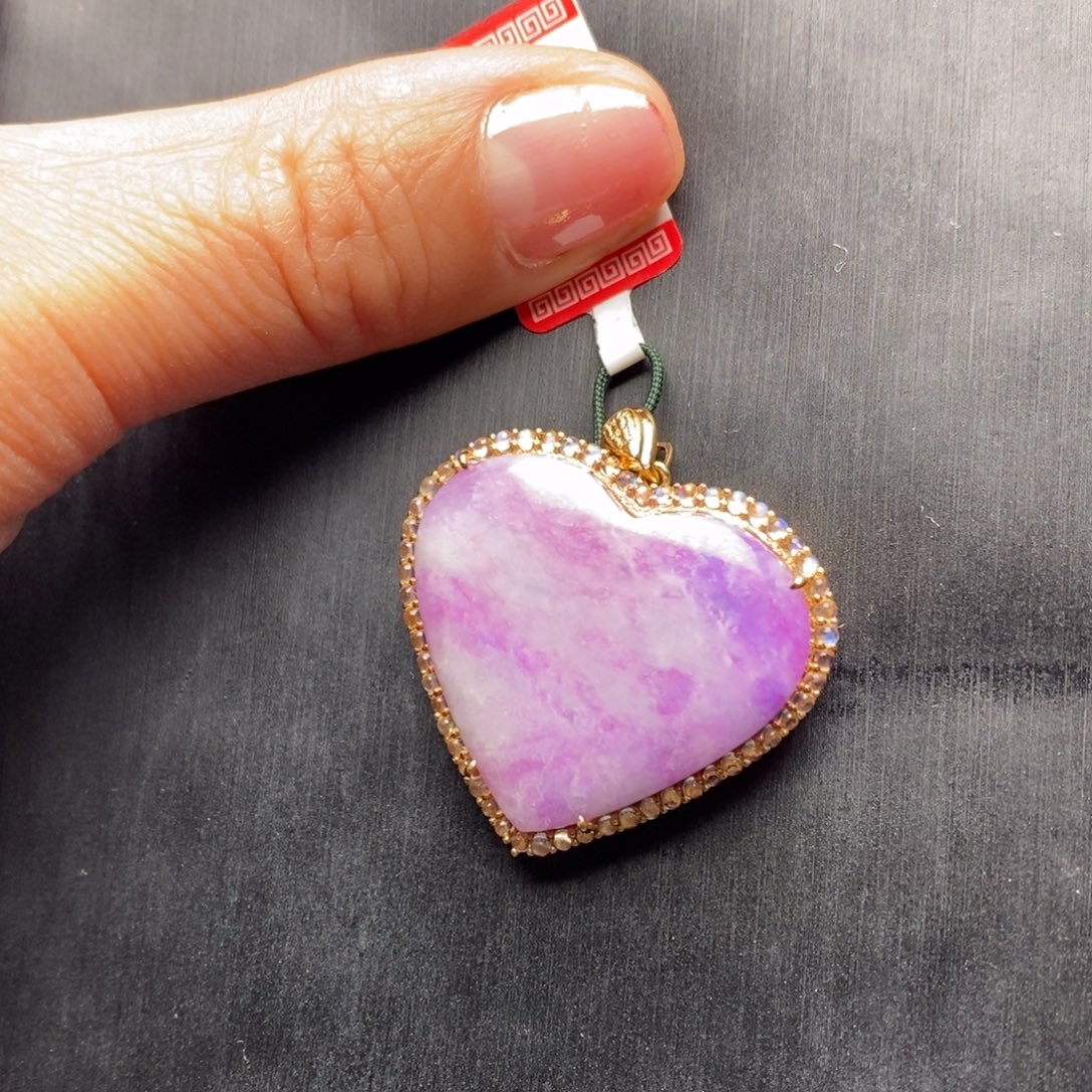 苏纪石（舒俱来）18K金镶嵌吊坠(赠链)