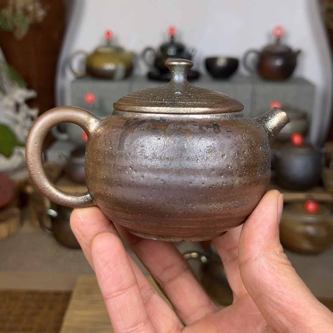 壶建水紫陶微瑕体验壶薄胎螺纹160c c