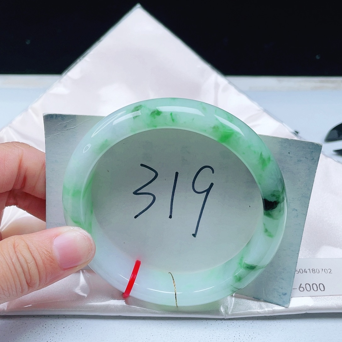 翡翠未镶嵌手镯58正圈