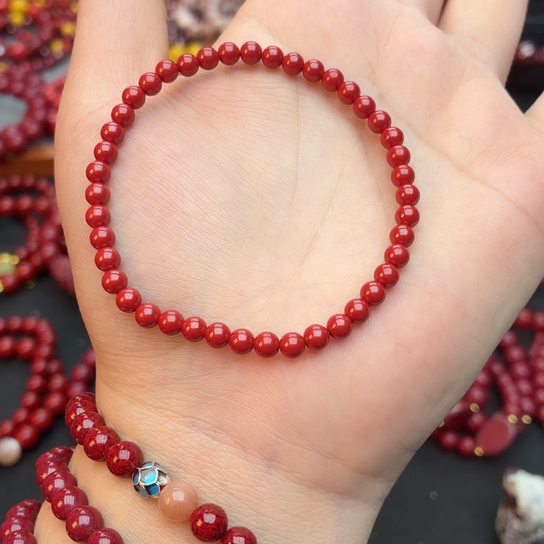 天然辰砂4m单圈帝王砂