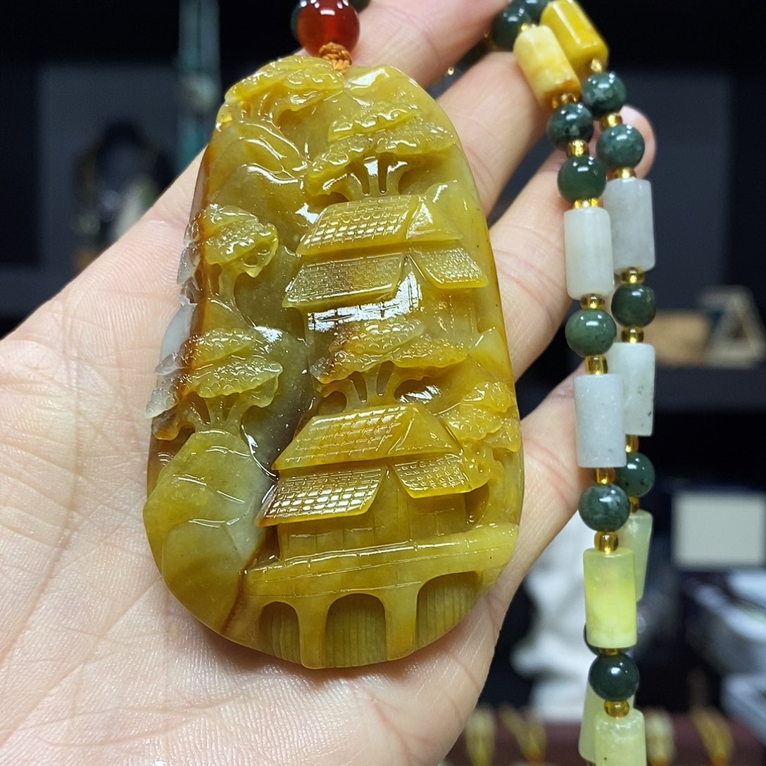 岫玉挂件吊坠手链未镶嵌