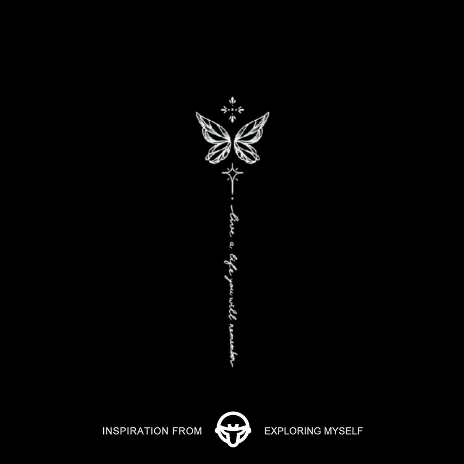 再变 宝石蝶无水纹身贴防水持久小图少女高级感蝴蝶纹身贴R592