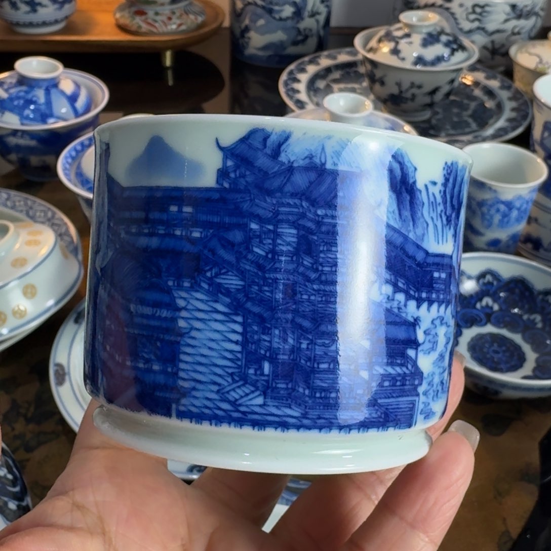 景德镇陶瓷手绘单杯