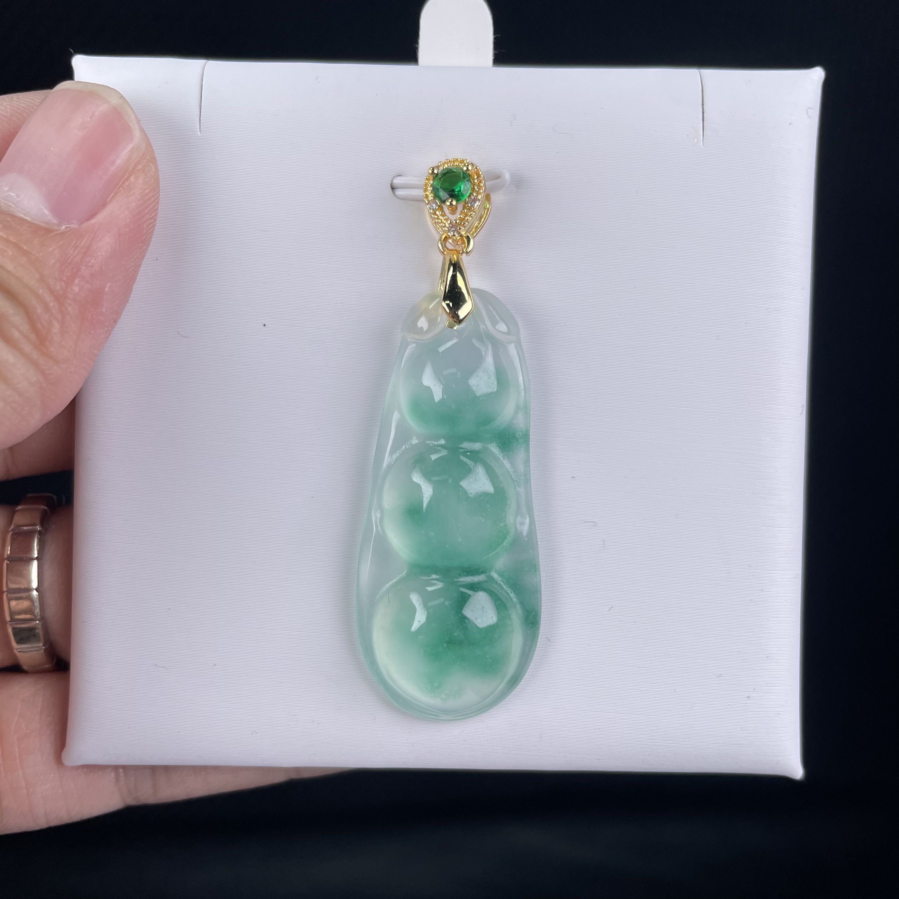 【杨子严选】C631冰飘花四季豆吊坠妈妈时尚百搭女款