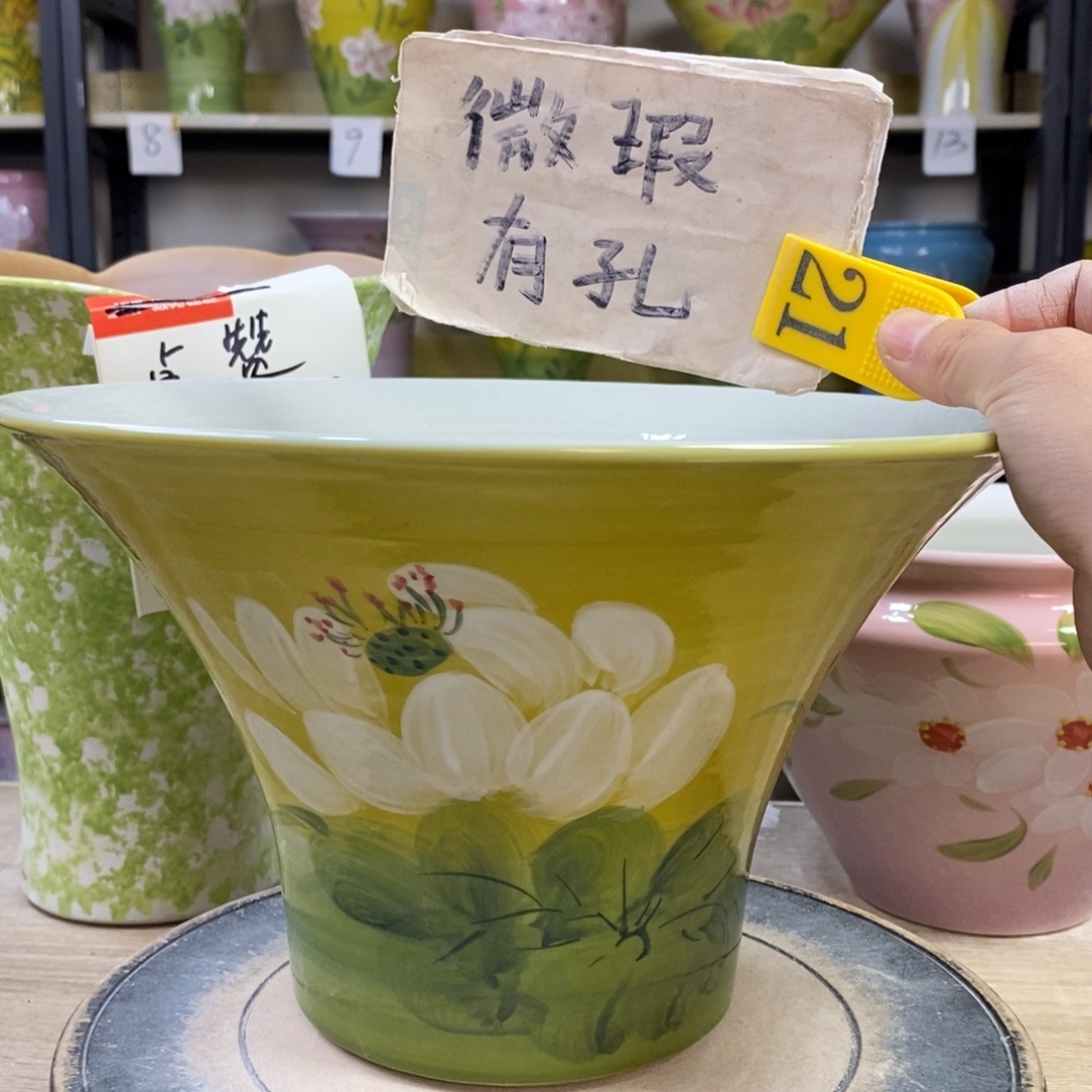 景德镇手工手绘陶瓷花盆
