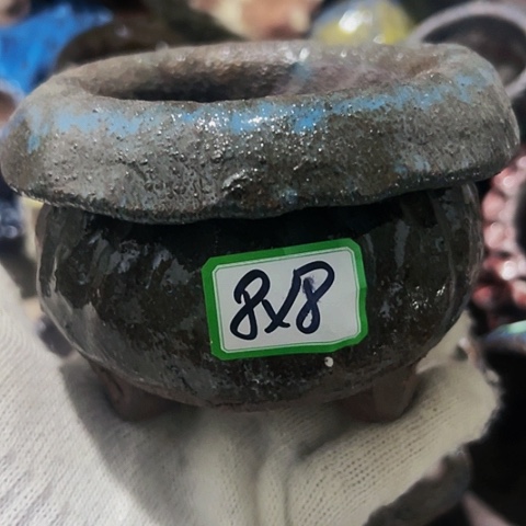 红陶粗陶花盆手工