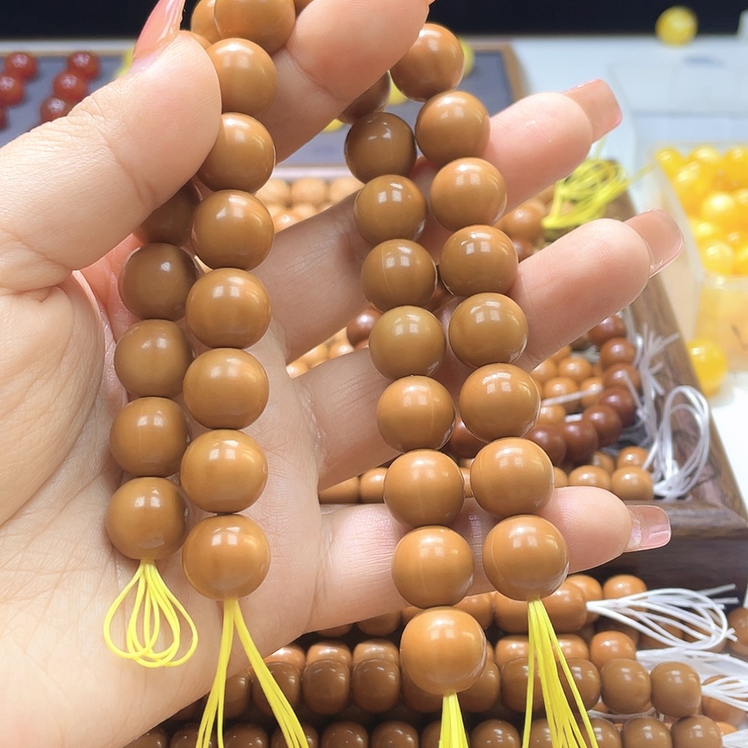 我***好猴头核桃手串全品无暇正圆光珠2条尺寸13.3